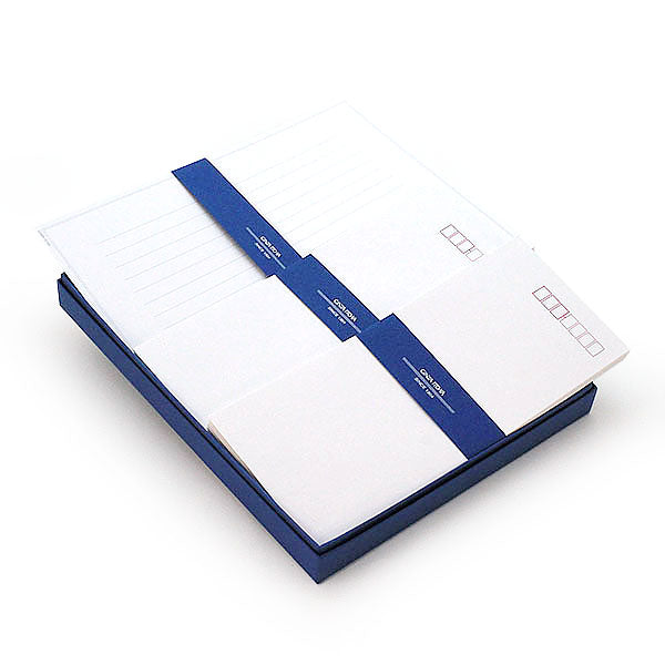 Itoya Japanese Letter Paper, One-Sheet Letter Gift Set, 12 Vertical Lines, A-113