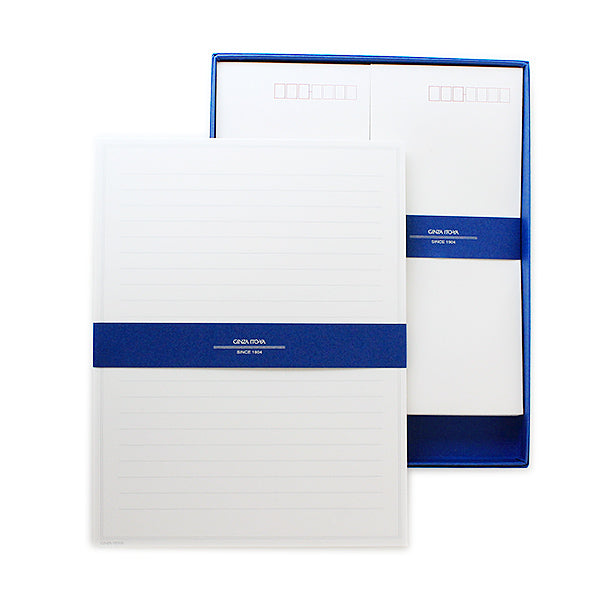 Itoya Japanese Letter Paper, One-Sheet Letter Gift Set, 21 Horizontal Lines, A-114
