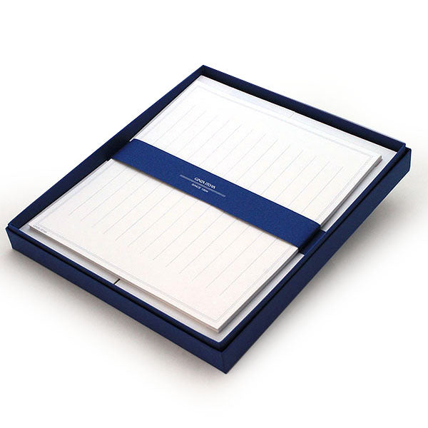 Itoya Japanese Letter Paper, One-Sheet Folded Letter Gift Set, 12 Vertical Lines, A-12