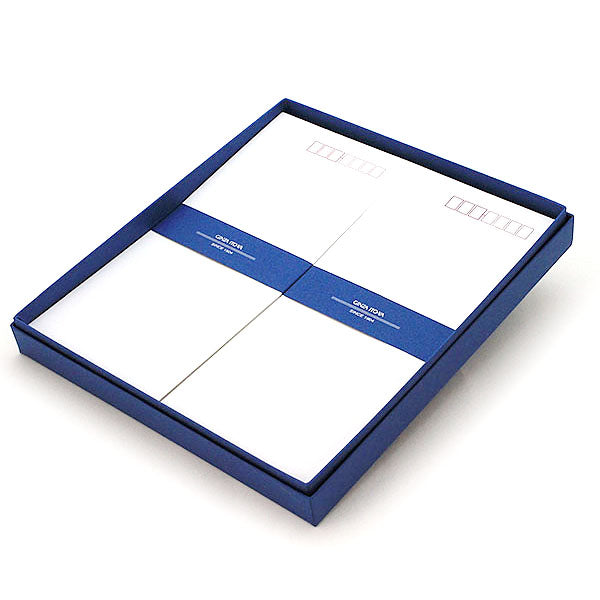 Itoya Japanese Letter Paper, One-Sheet Folded Letter Gift Set, 12 Vertical Lines, A-12