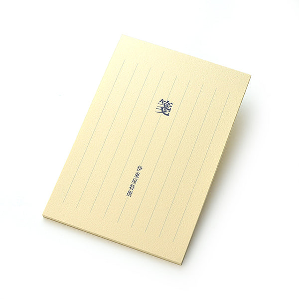 Itoya Japanese Letter Paper, Postcard Letter, Gray Vertical Lines, B-31