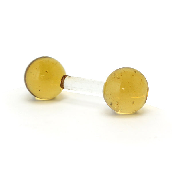 Rubinato R Glass Pen Rest, Yellow