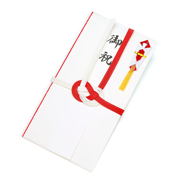 Itoya Shugi Gift Envelope, Musubikiri, Congratulations, Red and White, 7 Strands