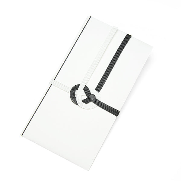 Itoya Shugi Gift Envelope, Musubikiri, Buddhist, Plain, Black and White, 7 Strands