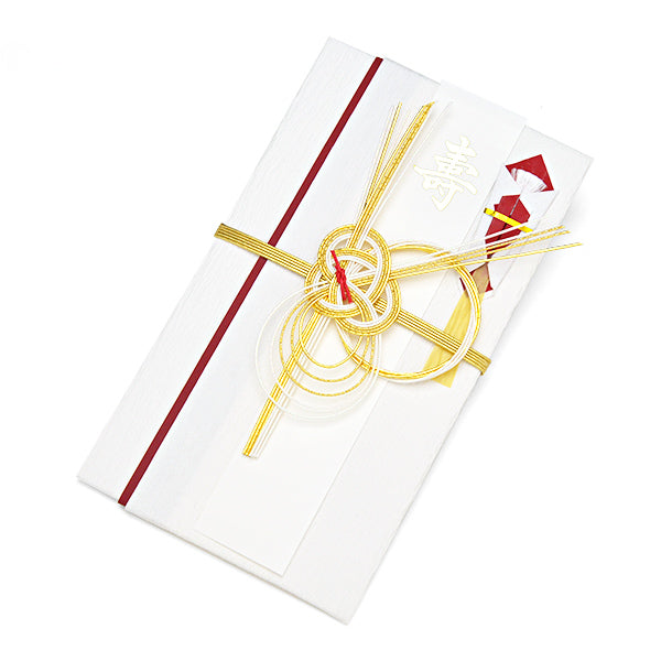 Itoya Shugi Gift Envelope, Kotobuki, Decorative Knot, Red and White