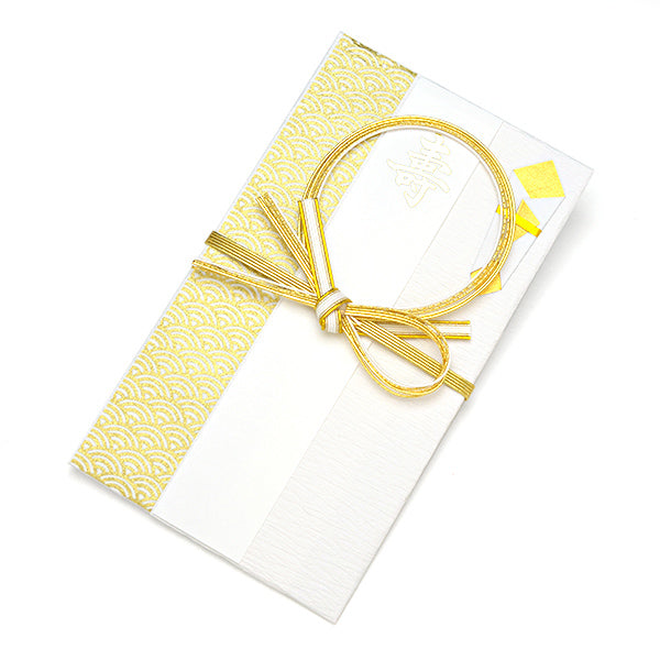 Itoya Shugi Gift Envelope, Kotobuki, Ring Knot, Seigaiha