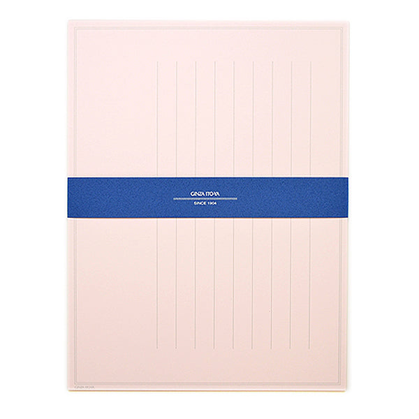 Itoya Japanese Letter Paper, One-Sheet Letter (Sakura), Letter Paper, 8 Vertical Lines