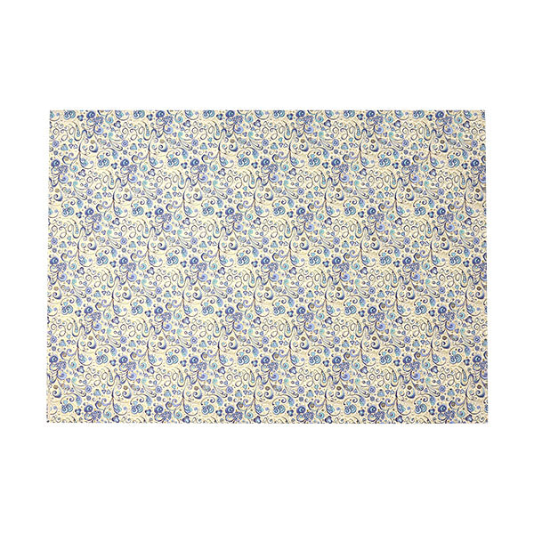 Rossi 1931 Wrapping Paper, CRT118 (Round Arabesque, Blue)