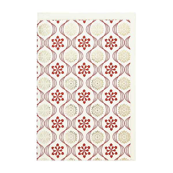 Rossi 1931 Christmas Card, AGN A04B (Snowflake Pattern, Red)