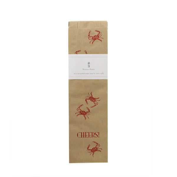 Maison de Papier Gift Bag, CRABS IN RED