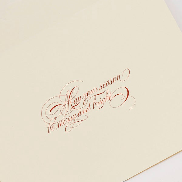 Crane Christmas Card, KN99259V (Feathered Sleigh)