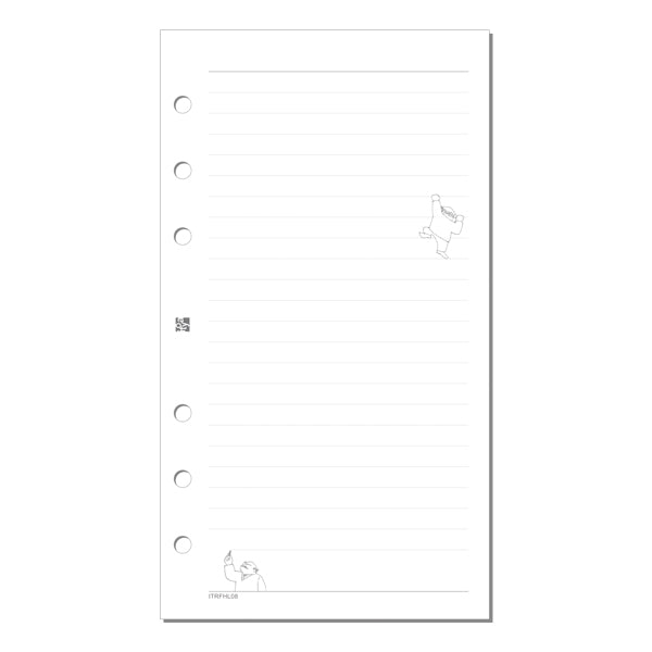 Itoya Holic Log Refill, Bible Size, Ruled Notebook