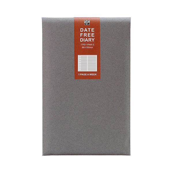 Itoya Free Diary, Single-Sided Weekly
