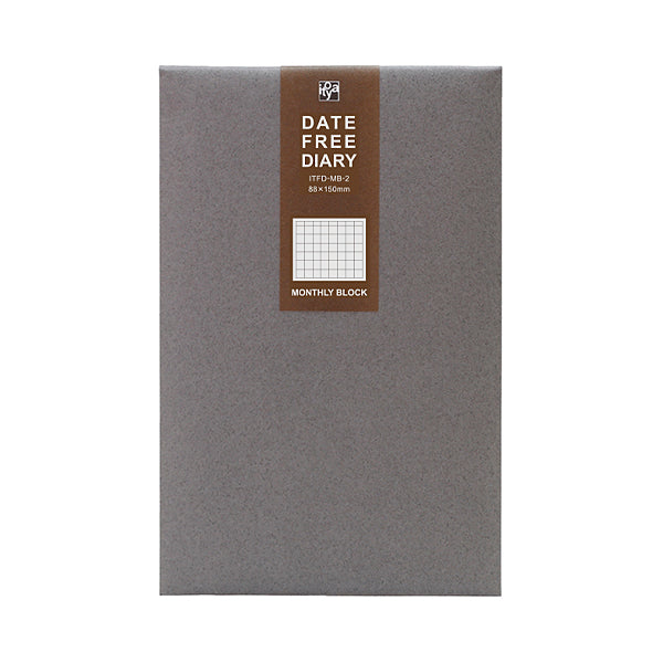 Itoya Free Diary, Monthly Block