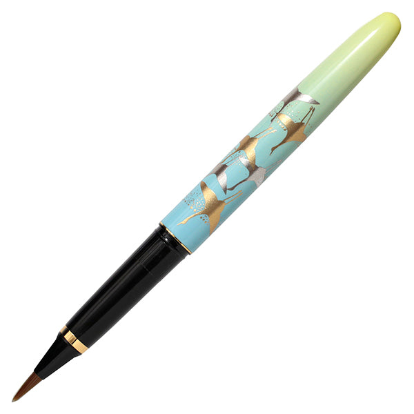 Itoya Permanent Brush Pen, Pale Aqua (Flying Crane)