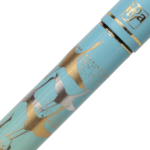 Itoya Permanent Brush Pen, Pale Aqua (Flying Crane)