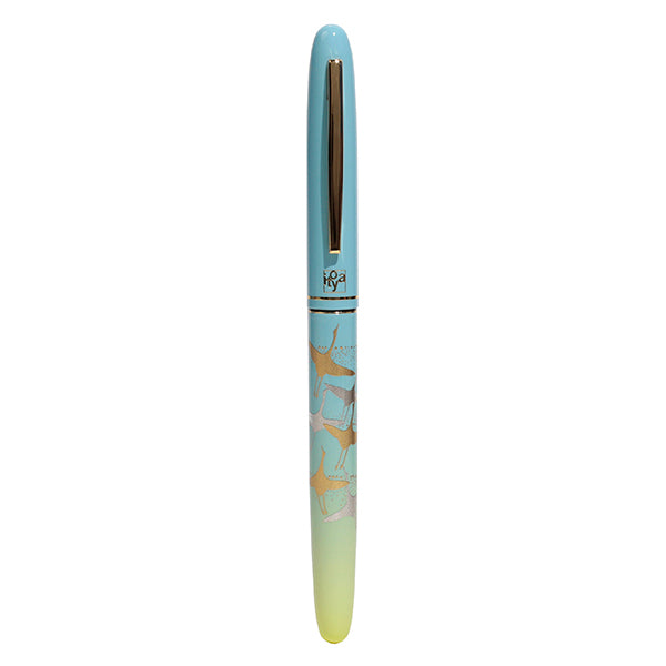 Itoya Permanent Brush Pen, Pale Aqua (Flying Crane)