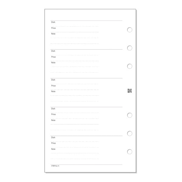Itoya Holic Log Refill, Bible Size, Gourmet