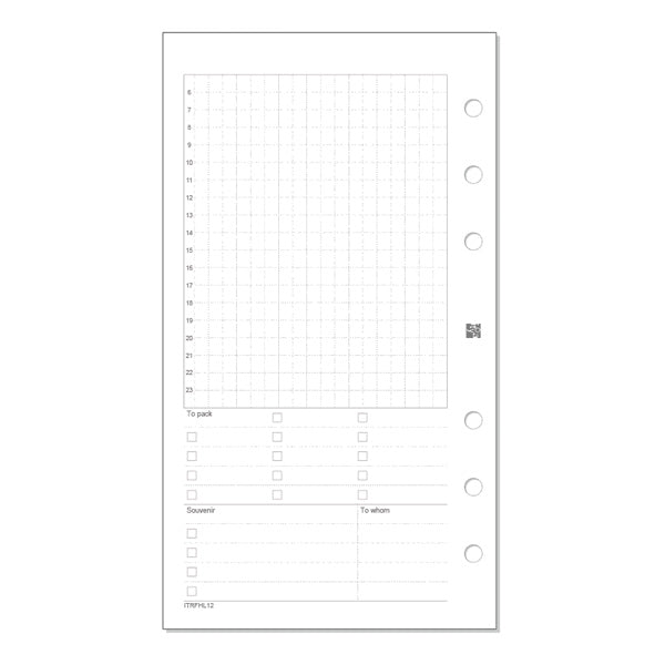 Itoya Holic Log Refill, Bible Size, Travel