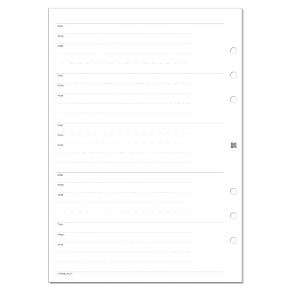 Itoya Holic Log Refill, A5, Gourmet