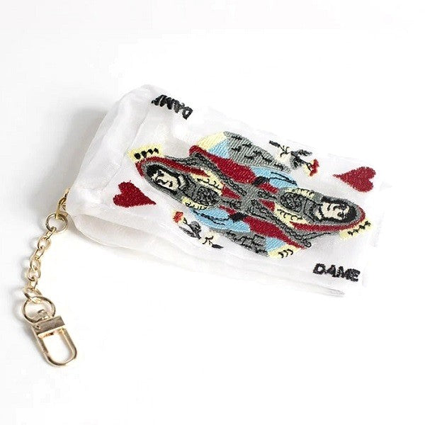Brigitte Tanaka Organza Pouch, Playing Cards