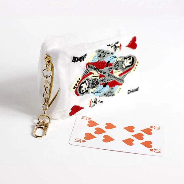 Brigitte Tanaka Organza Pouch, Playing Cards