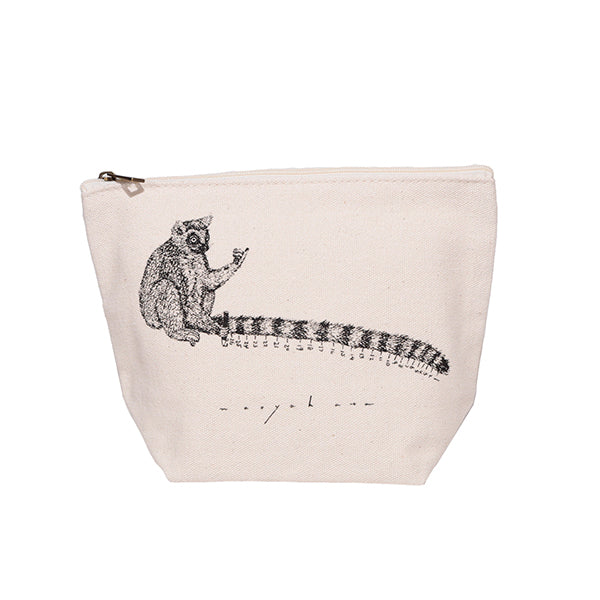 Itoya Naoya Hata Canvas Pouch (Lemur)