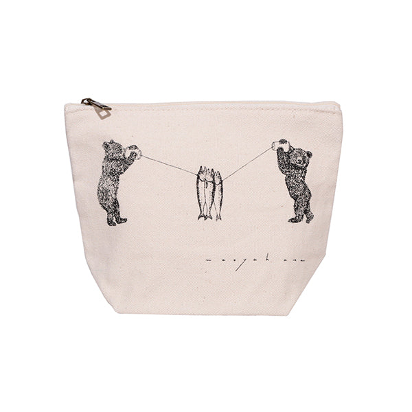 Itoya Naoya Hata Canvas Pouch (Bear)