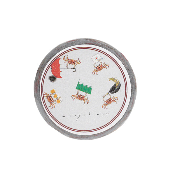 Itoya Naoya Hata Masking Tape (Crab, GY)