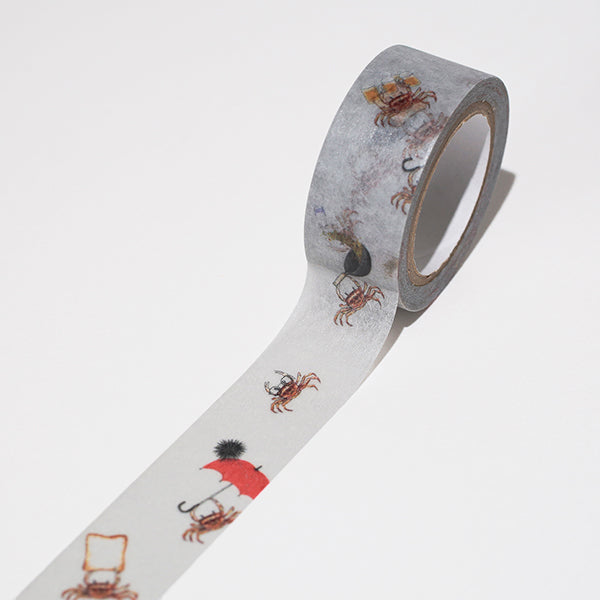 Itoya Naoya Hata Masking Tape (Crab, GY)
