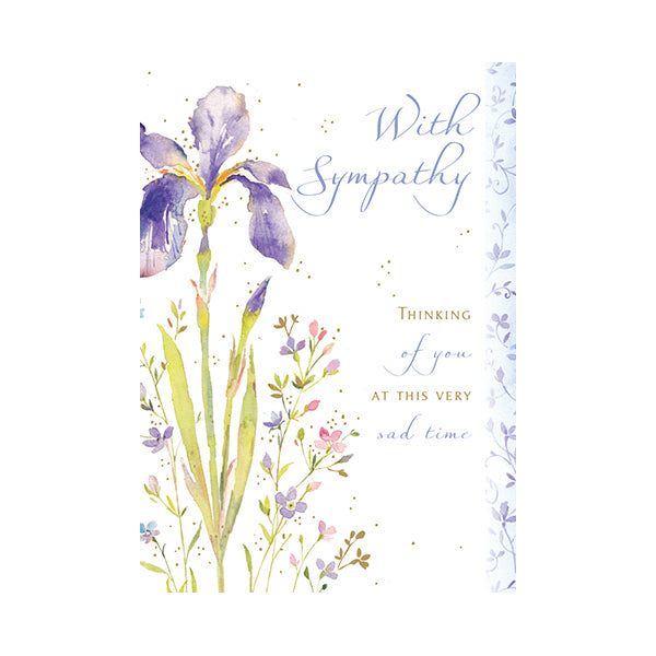 Ring Design Sympathy Card, GH075W (Iris)