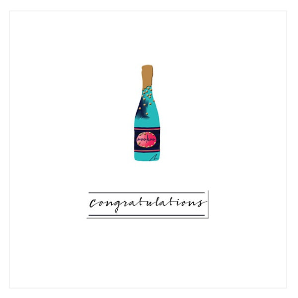 Curious Ink Smith Congrats Card, CISO1007 (Bottle)