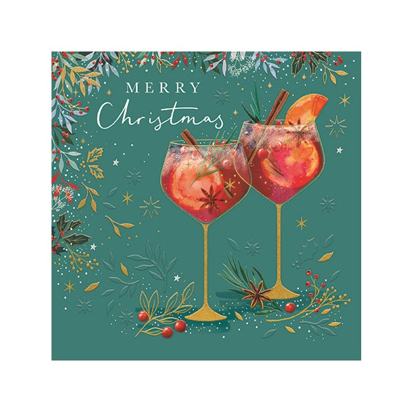Ring Design Christmas Card, LXR IJF021 (Amethyst, Mulled Wine)
