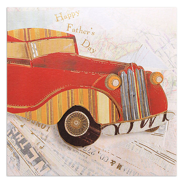 Paper Rose Father’s Day Card, MPF202 (Car)