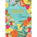 Paper Rose Get Well Card, CPP217 (Capisco, Fruit)
