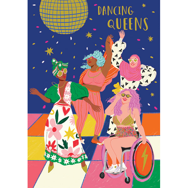Paper Rose Blank Card, YGG049 (Go Girl, Dancing!)
