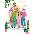 Paper Rose Blank Card, YGG209 (Go Girl, Let It Bloom)