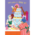 Paper Rose Blank Card, YGG212 (Go Girl, Life Is Like Making a Cake)