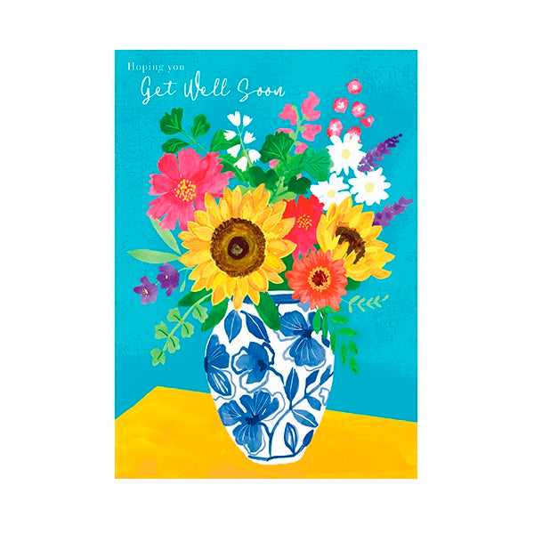Paper Rose Get Well Card, 66566 (Flower Show, Sunflower)