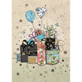 Bug Art Blank Card, D184 (Gift and Balloons)