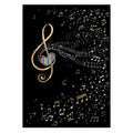 Bug Art Blank Card, M163 (Musical Notes)