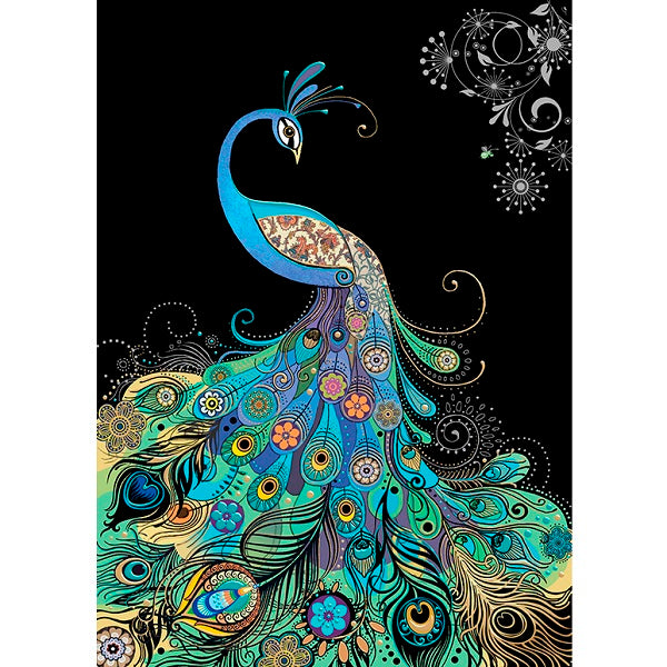 Bug Art Blank Card, M183 (Majestic Peacock)