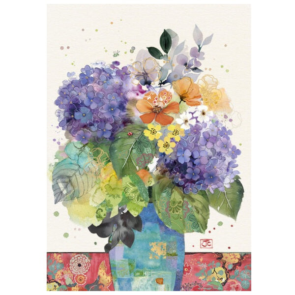 Bug Art Blank Card, B056 (Hydrangea)