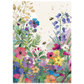 Bug Art Blank Card, B057 (Flower-Filled Meadow)