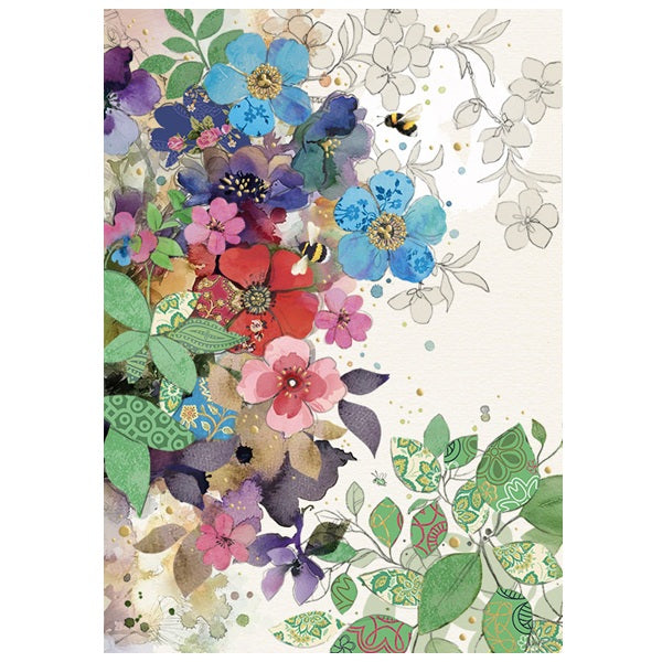 Bug Art Blank Card, B063 (Profusion of Flowers)