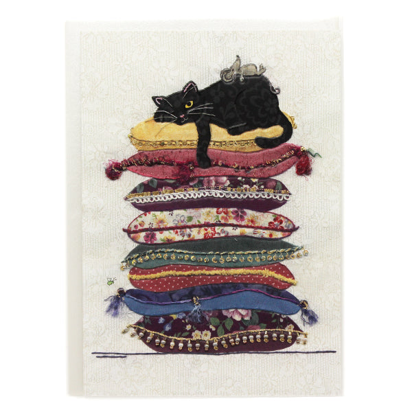 Bug Art Card, A022 (Black Cat, Cushion)