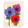 Art File Birthday Card, CB15A (Color Burst, Anemone)