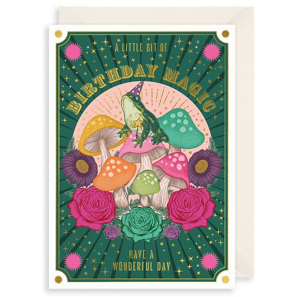 Art File Birthday Card, SL28A (Soulmate, Frog and Mushroom)