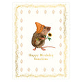 Art File Birthday Card, TV07A (Fairy Tale, Hat-Wearing Mouse)