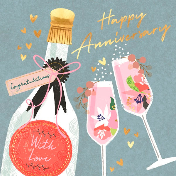 Laura Darrington Anniversary Card, AU32 (Aurora, Toast)